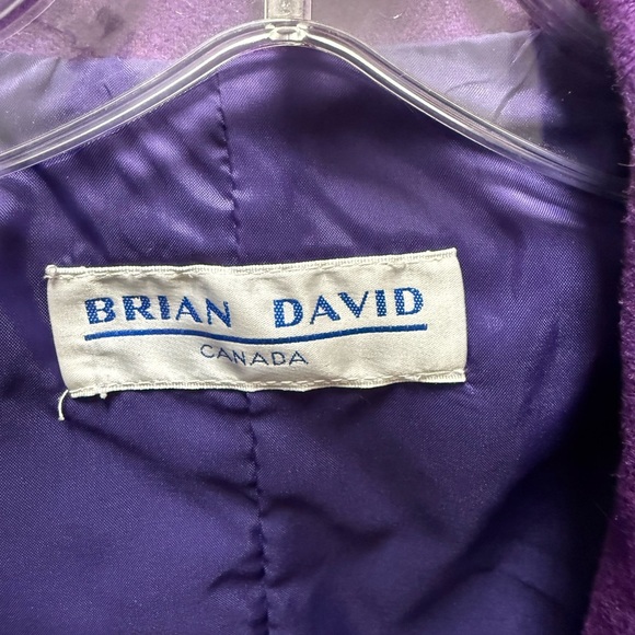 Brian David Canada 2-Piece Wool Blend Skirt Suit – Purple – Made in Canada - Picture 2 of 6
